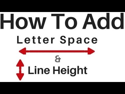 Letter Space And Line Height In HTML Element Using css